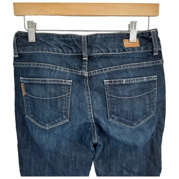 Paige Hidden Hills Premium Capri Double Button Dark Wash Crop Jeans Size 29 - Picture 5 of 15